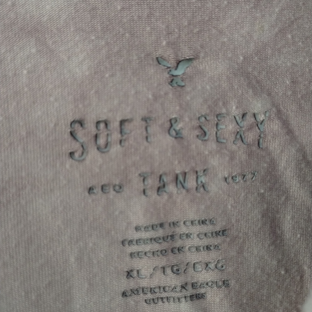 AEO Soft & Sexy Sleeveless Tank Tops Lot Of 2  Light Blue + Light Purple - Picture 3 of 8